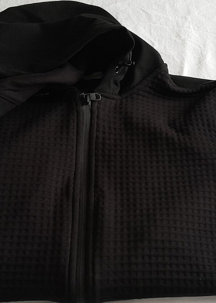 Erkek S beden kapsonlu önden fermuarlı  sweat - Görsel 2