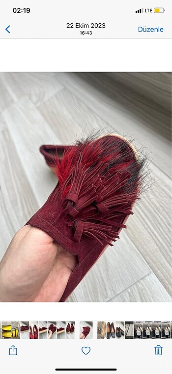 37 Beden bordo Renk Desa oxford süet ayakkabı