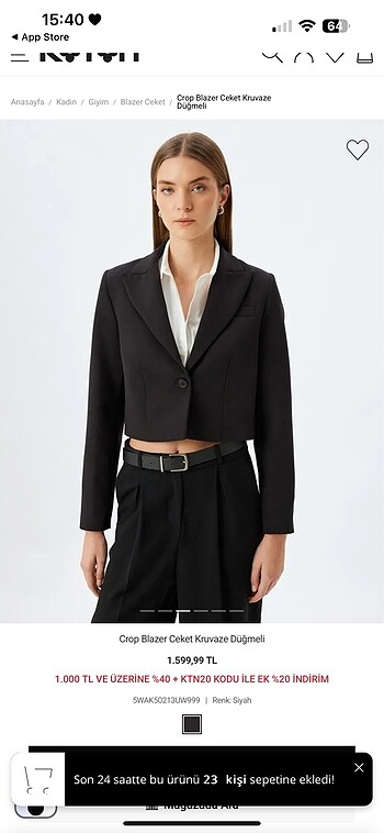 Koton blazer ceket