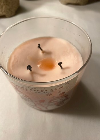 Pastel Beyaz Kar Temalı Mum - Görsel 3