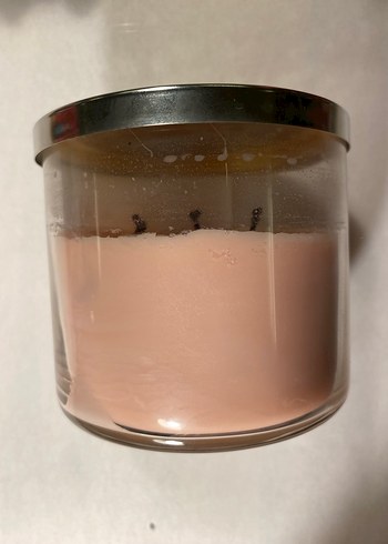 Pastel Beyaz Kar Temalı Mum - Görsel 4