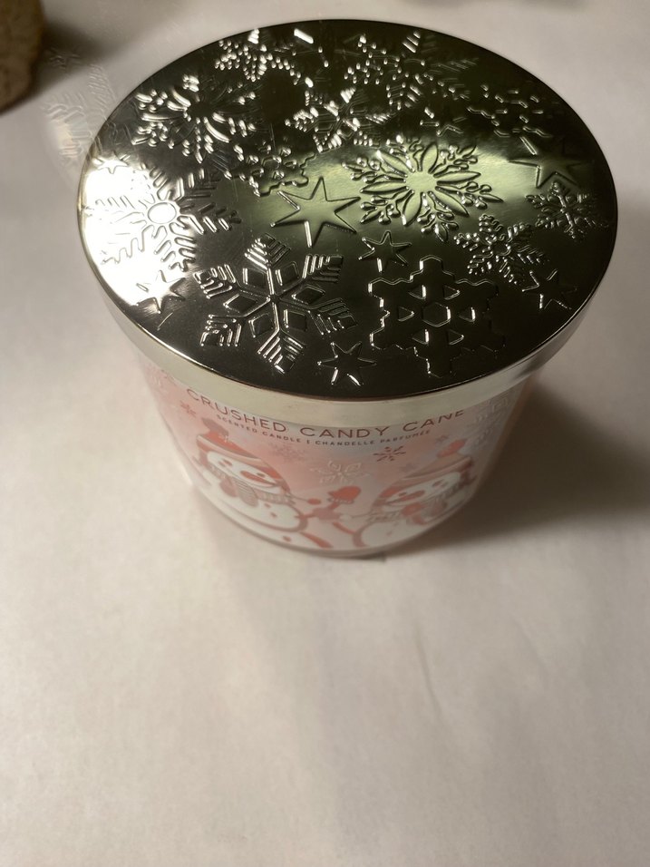 Pastel Beyaz Kar Temalı Mum - Görsel 2