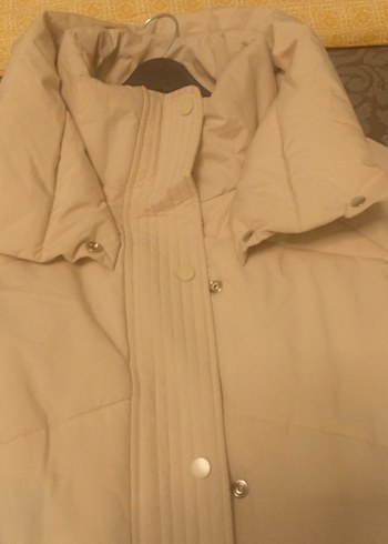 Colins Bej Düğmeli Kadın Kışlık Mont - Görsel 10