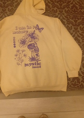 Koton Kapüşonlu Bej Kadın Sweatshirt - Görsel 3