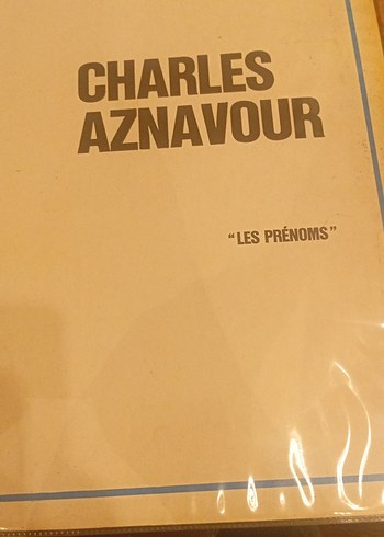 Charles Aznavour - Les Prénoms Albümü - Görsel 3