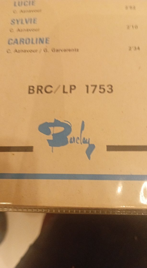 Charles Aznavour - Les Prénoms Albümü - Görsel 4