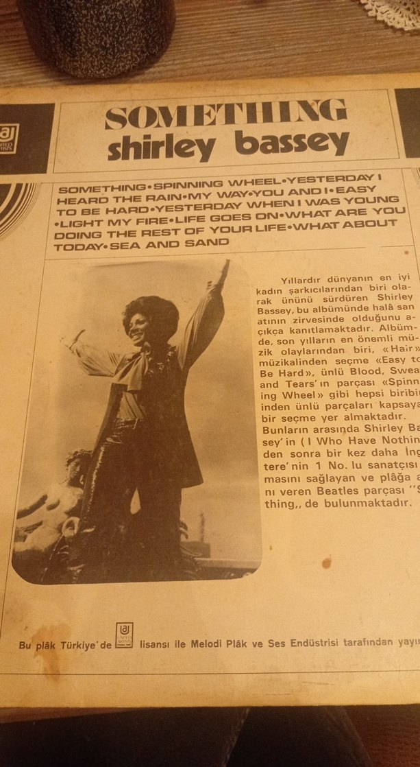 Shirley Bassey - Something Albümü - Görsel 2