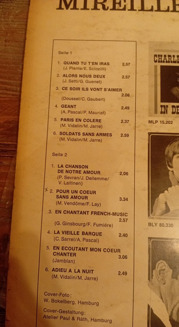 Mireille Mathieu Plak Albümü - Görsel 3