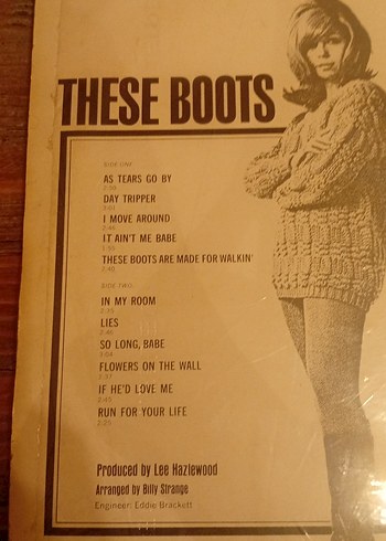 Nancy Sinatra Boots LP orijinal ilk baskı - Görsel 3