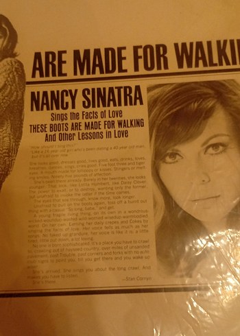 Nancy Sinatra Boots LP orijinal ilk baskı - Görsel 4