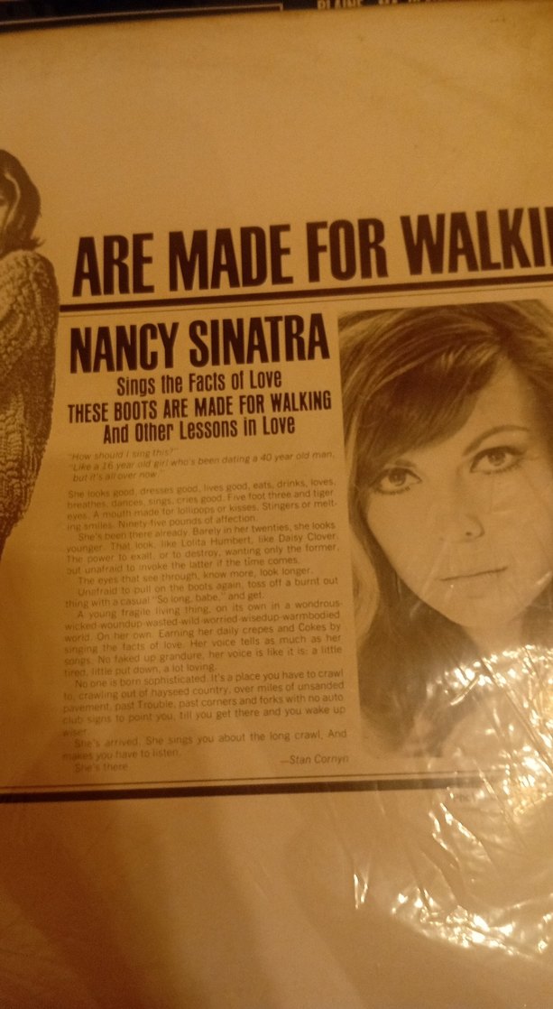Nancy Sinatra Boots LP orijinal ilk baskı - Görsel 4