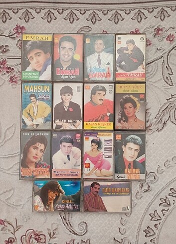 Emrah, Mahsun, Hülya Süer Nuray Hafiftaş, Mahmut Tuncer kaset lo