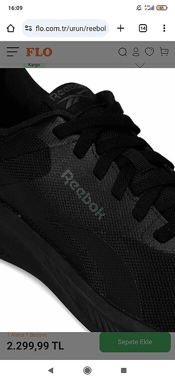 Reebok RUNNER 2.5 Siyah Unisex Koşu Ayakkabısı - Görsel 5