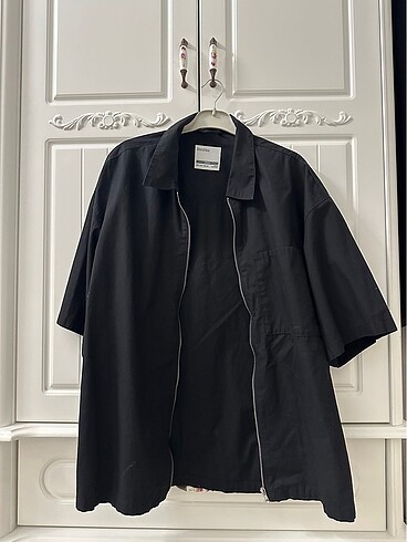 bershka fermuarlı gömlek ceket