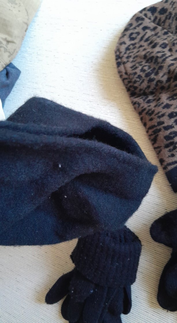 Kız Çocuk Siyah Kürklü Street Style Eldiven - Görsel 4