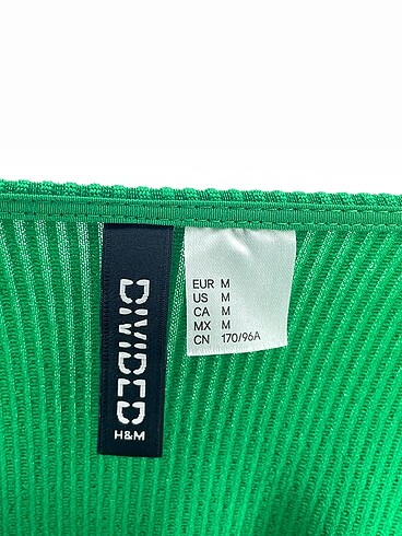 m Beden yeşil Renk H&M Kısa Elbise %70 İndirimli.