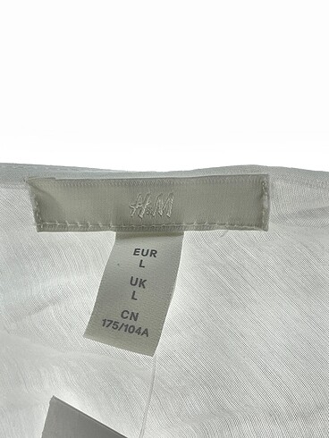 l Beden beyaz Renk H&M Bluz %70 İndirimli.