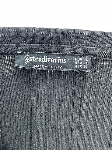 l Beden siyah Renk Stradivarius Bluz %70 İndirimli.