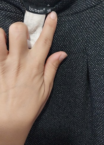 s Beden Gri Bol Kesim Pileli Kumaş Pantolon