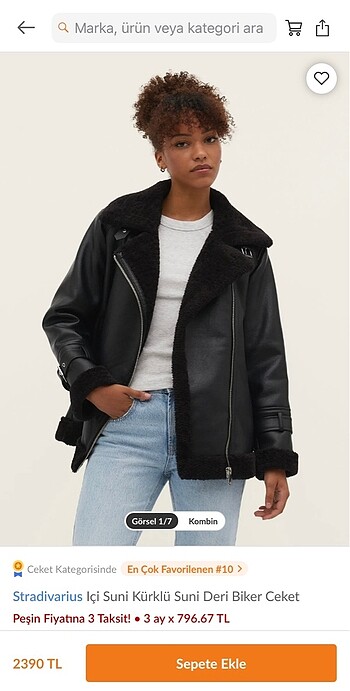 Stradivarius Biker ceket