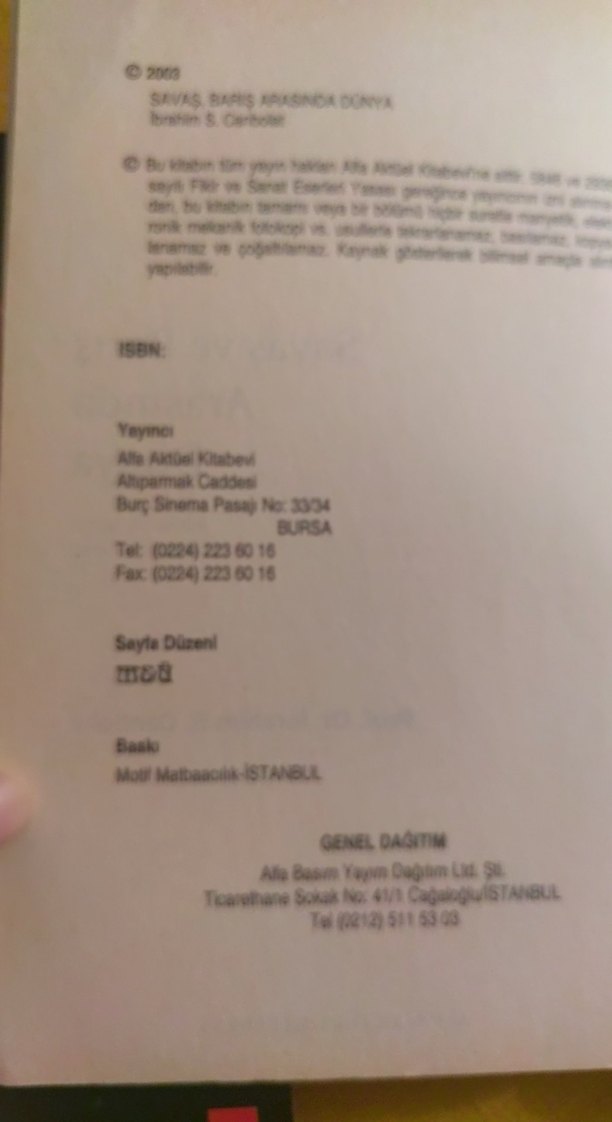 Savaş ve Barış Arasında Dünya - İbrahim S. Canbolat - Görsel 2