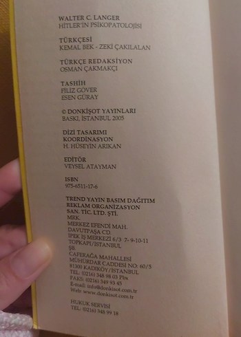 Hitler'in Psikopatolojisi - Walter C. Langer - Görsel 2