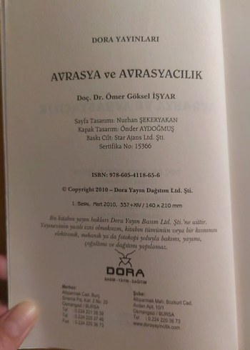 Avrasya ve Avrasyacılık Kitabı - Görsel 2