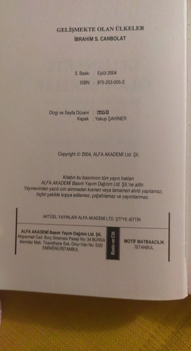 Gelişmekte Olan Ülkeler - İbrahim S. Canbolat - Görsel 2