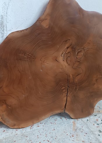  Koyu Kahverengi Ahşap Dekoratif Tabak