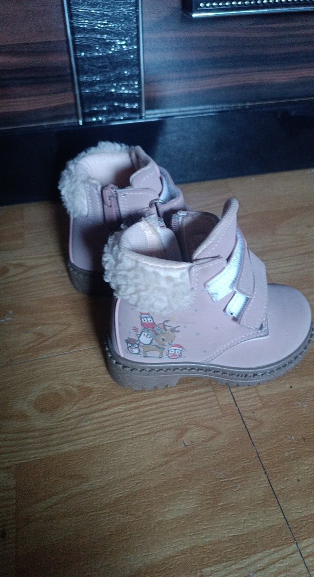 Kız Çocuk Bej Süet Tokalı Bot - Görsel 5