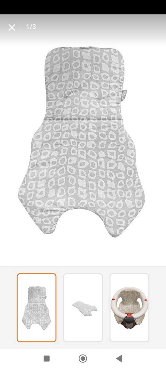 Bebek oturagı Minderi Gri Desenli - Görsel 4