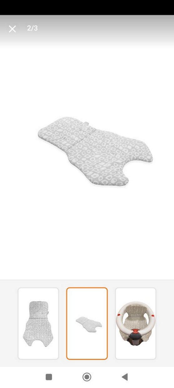 Bebek oturagı Minderi Gri Desenli - Görsel 5