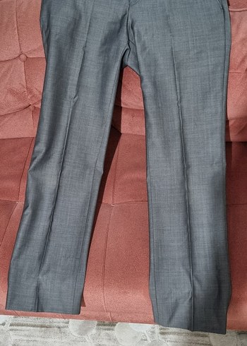 Gri Erkek Takım Elbise Ceket Notch Yaka - Görsel 2