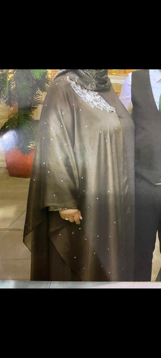 Uzun Kahverengi İşlemeli Kadın Abiye - Görsel 2