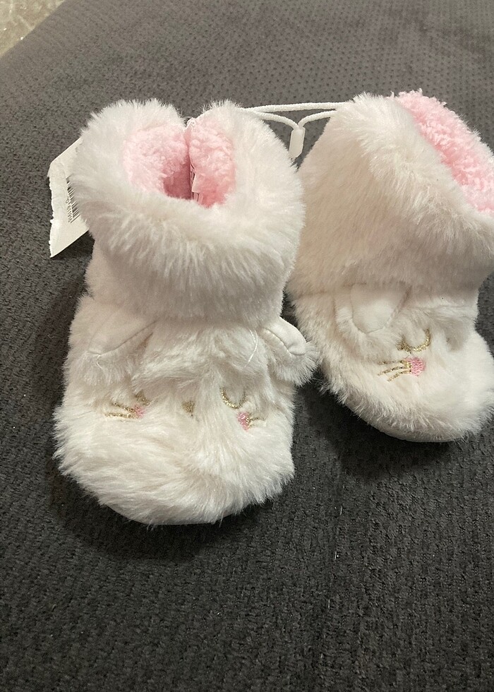 6-9 ay kız bebek panduf yeni etiketli - Görsel 3