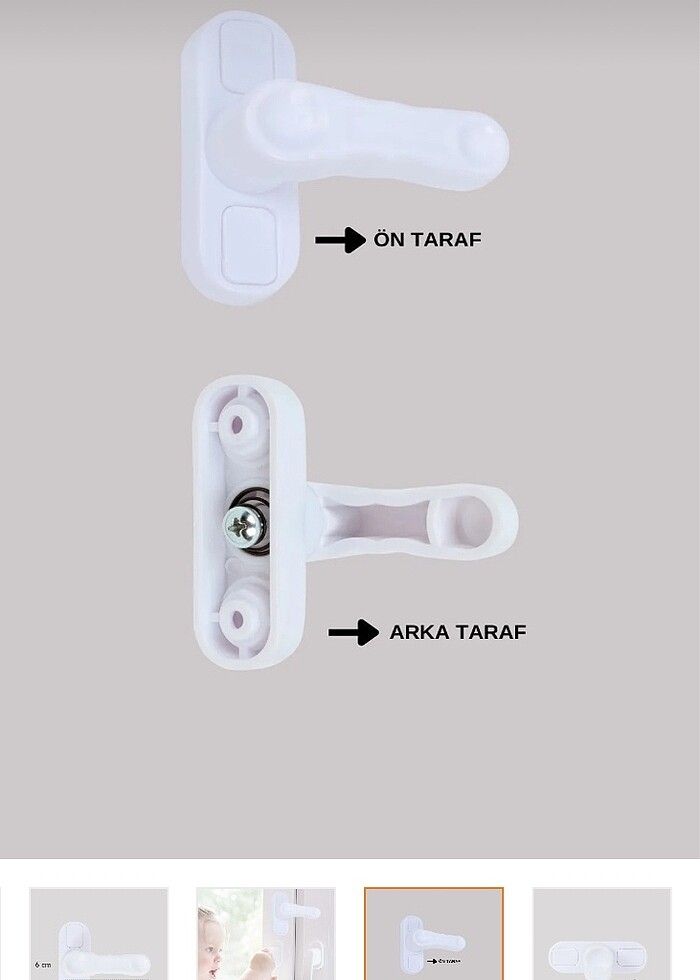 6 adet priz kapatııcı koruyucu 4 adet pencere koruyucu - Görsel 2