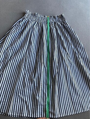 Çizgili etek M beden yeni - Görsel 4
