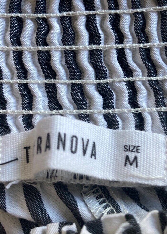 Çizgili etek M beden yeni - Görsel 3