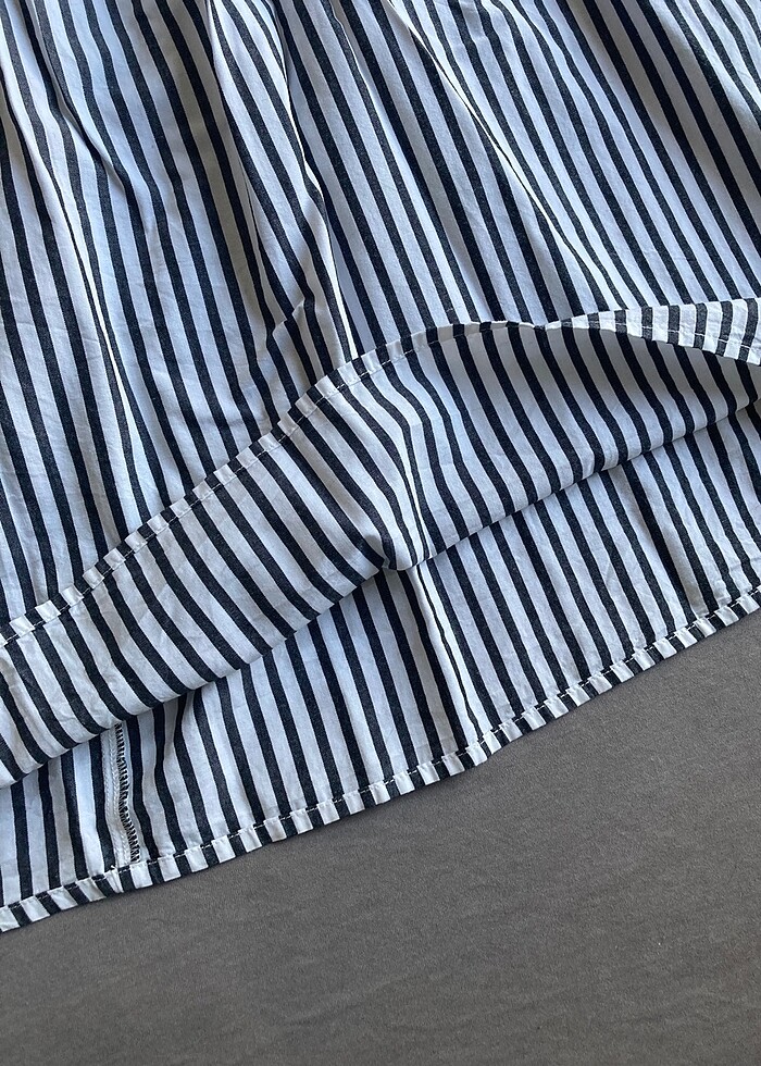 Çizgili etek M beden yeni - Görsel 2