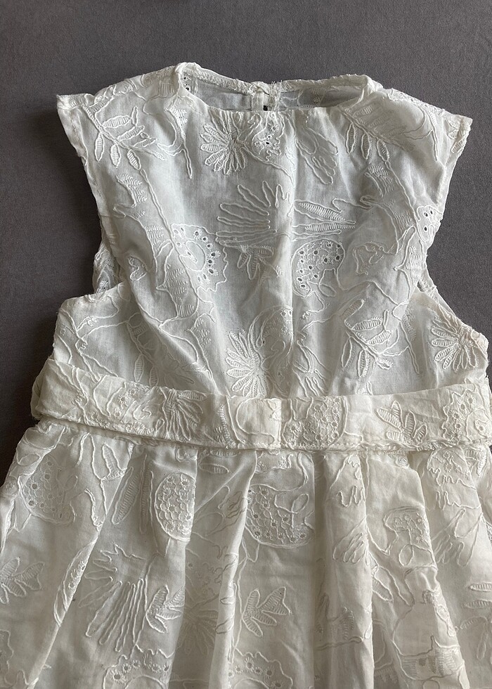 24-36 ay kız elbise + saç aksesuarı - Görsel 2