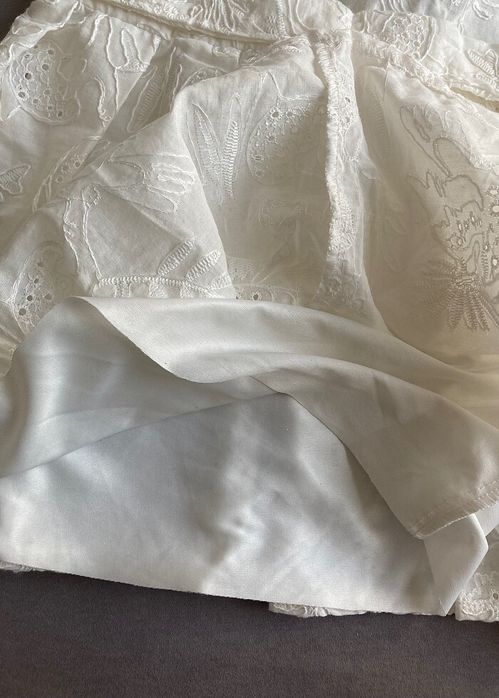 24-36 ay kız elbise + saç aksesuarı - Görsel 3