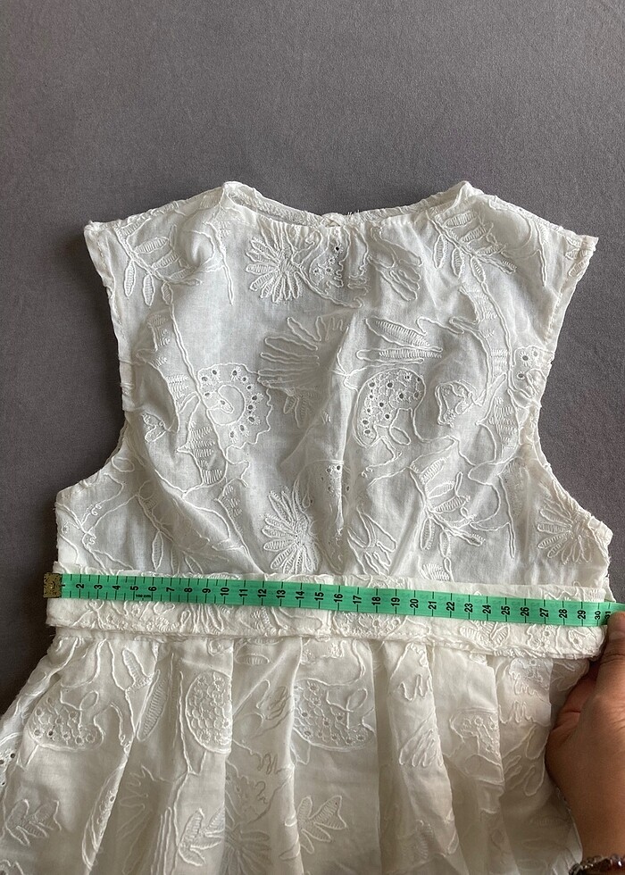 24-36 ay kız elbise + saç aksesuarı - Görsel 5