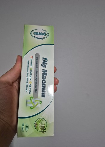 ERSAĞ Diş Macunu Karanfil Okaliptus Aloe Vera 100 ml
