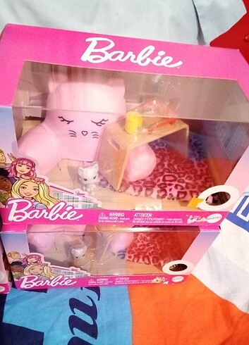 Barbie ev aksesuar paketleri dinlenme oyun seti grg57