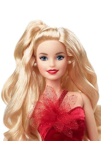 Barbie Barbie 2022 Mutlu Yıllar Bebeği (dalgalı sarı saçlı),HBY03