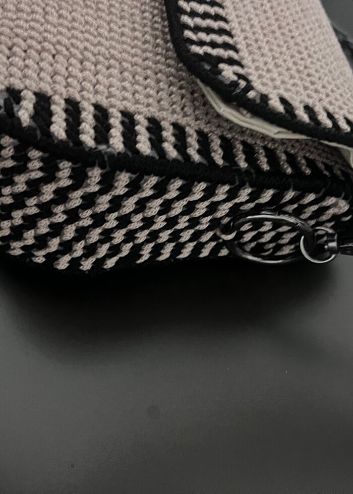 Kanvas örme çanta - Görsel 2