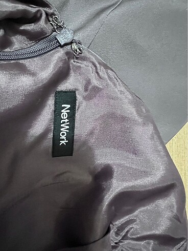 Network marka Mürdüm Renkli elbise - Görsel 5