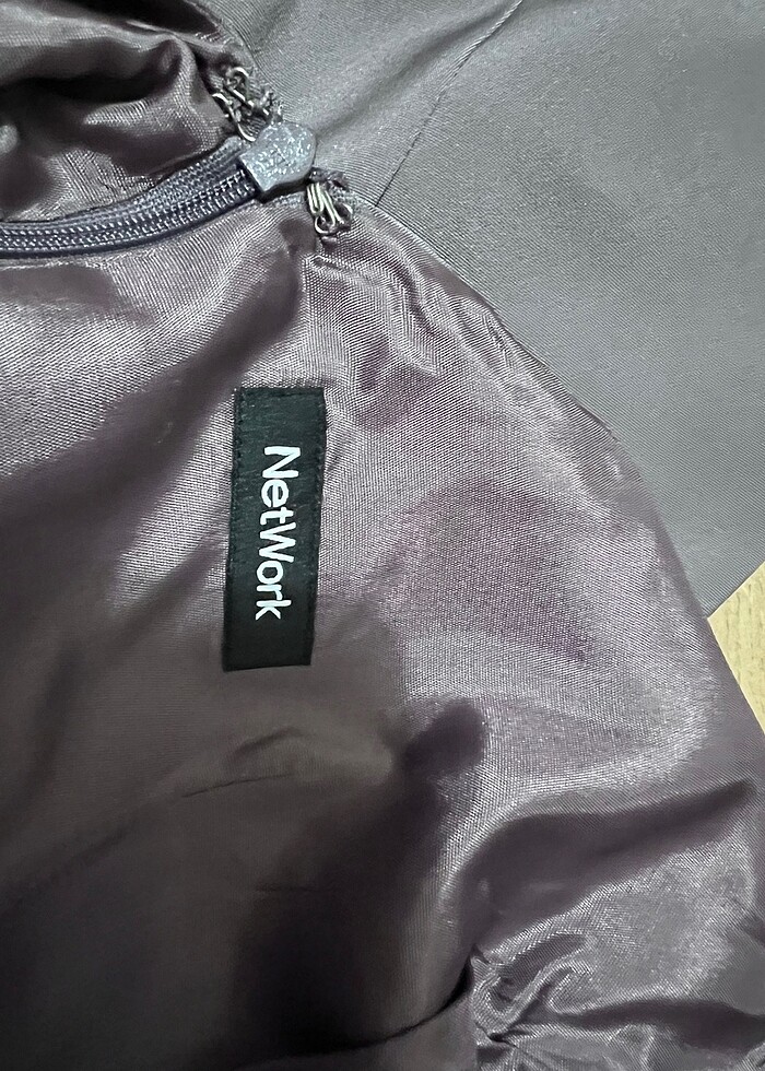 Network marka Mürdüm Renkli elbise - Görsel 5