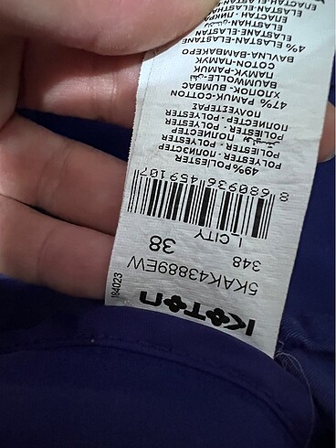 38 Beden mor Renk Koton marka mor renk kumaş pantolon