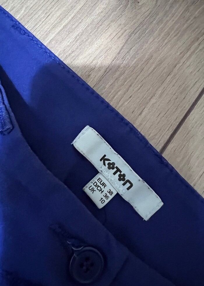 Koton marka mor renk kumaş pantolon - Görsel 3